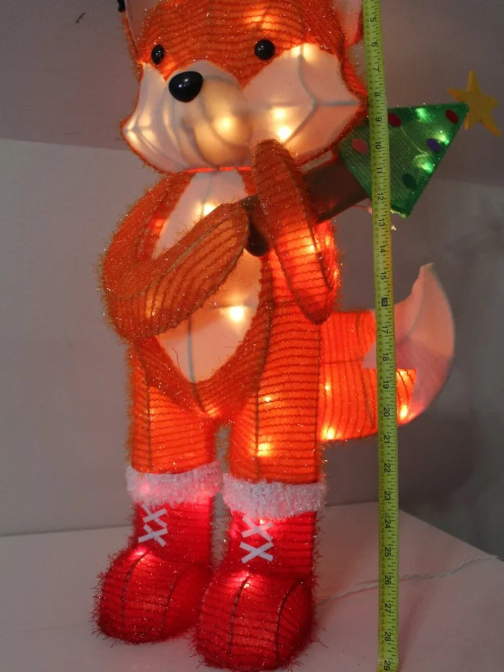 Lighted Tinsel Fox with Tree Wondershop at Target 2024 28
